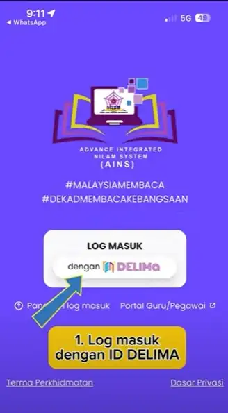 Kemas kini Rekod NILAM Step 1
