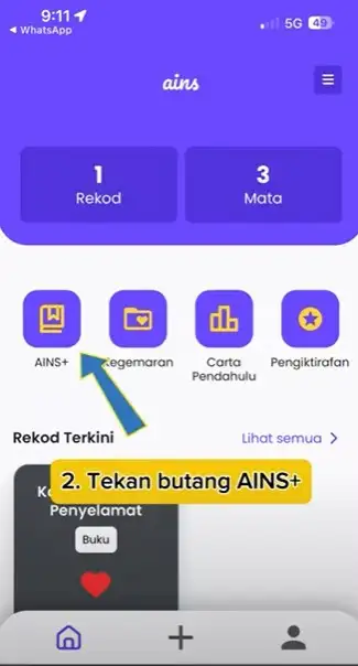 Kemas kini Rekod NILAM Step 2