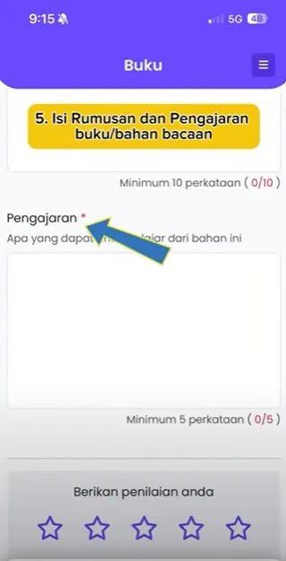 Kemas kini Rekod NILAM Step 5