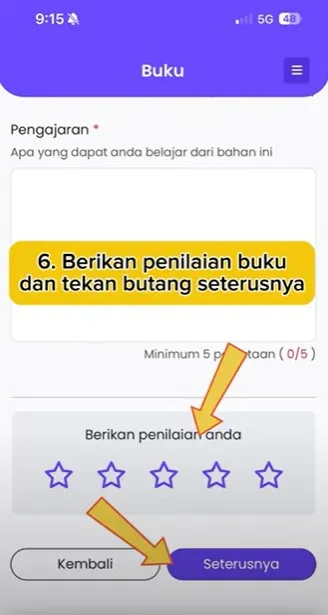 Kemas kini Rekod NILAM Step 6